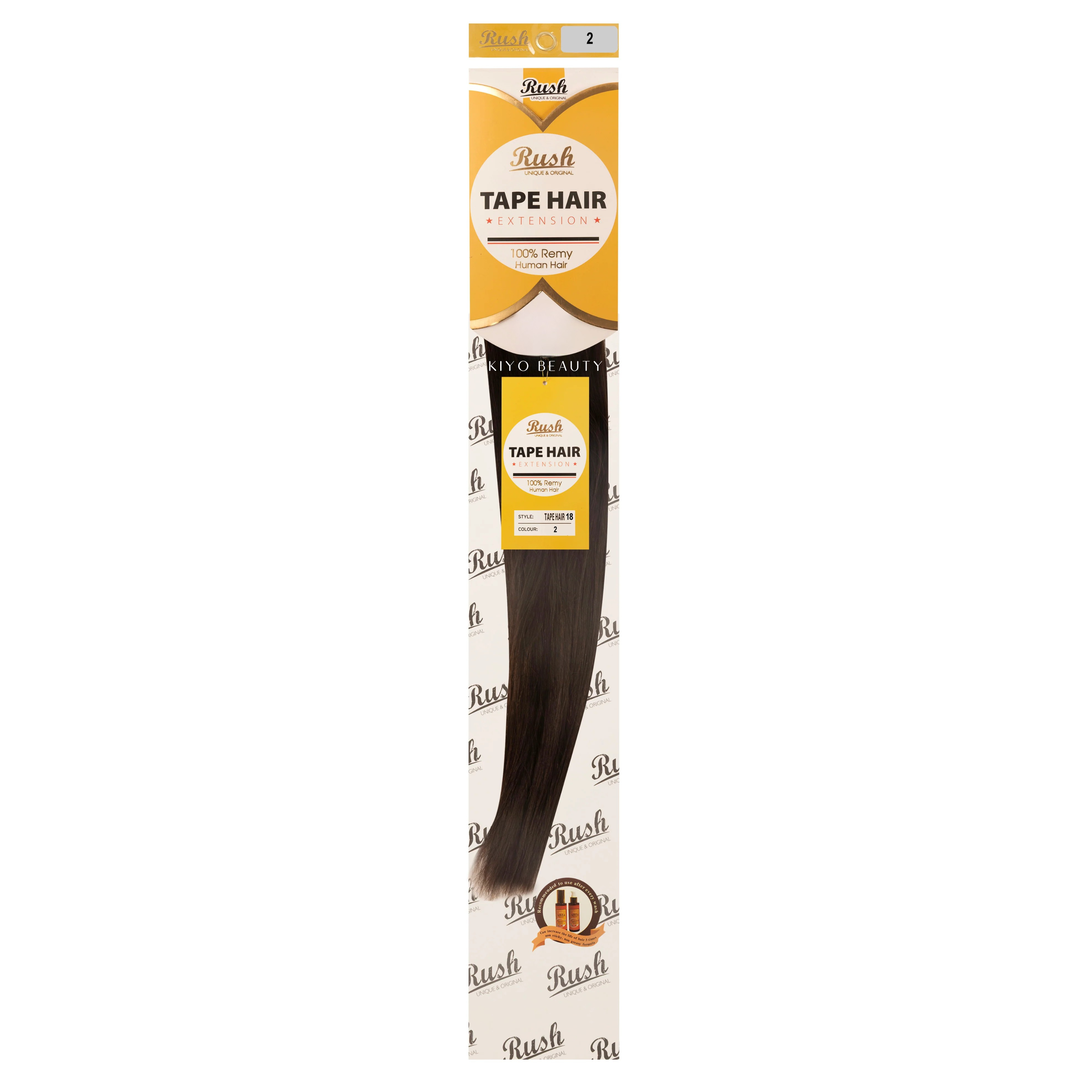 Rush Silky Luxati Human Hair Extension Tape-In 18"