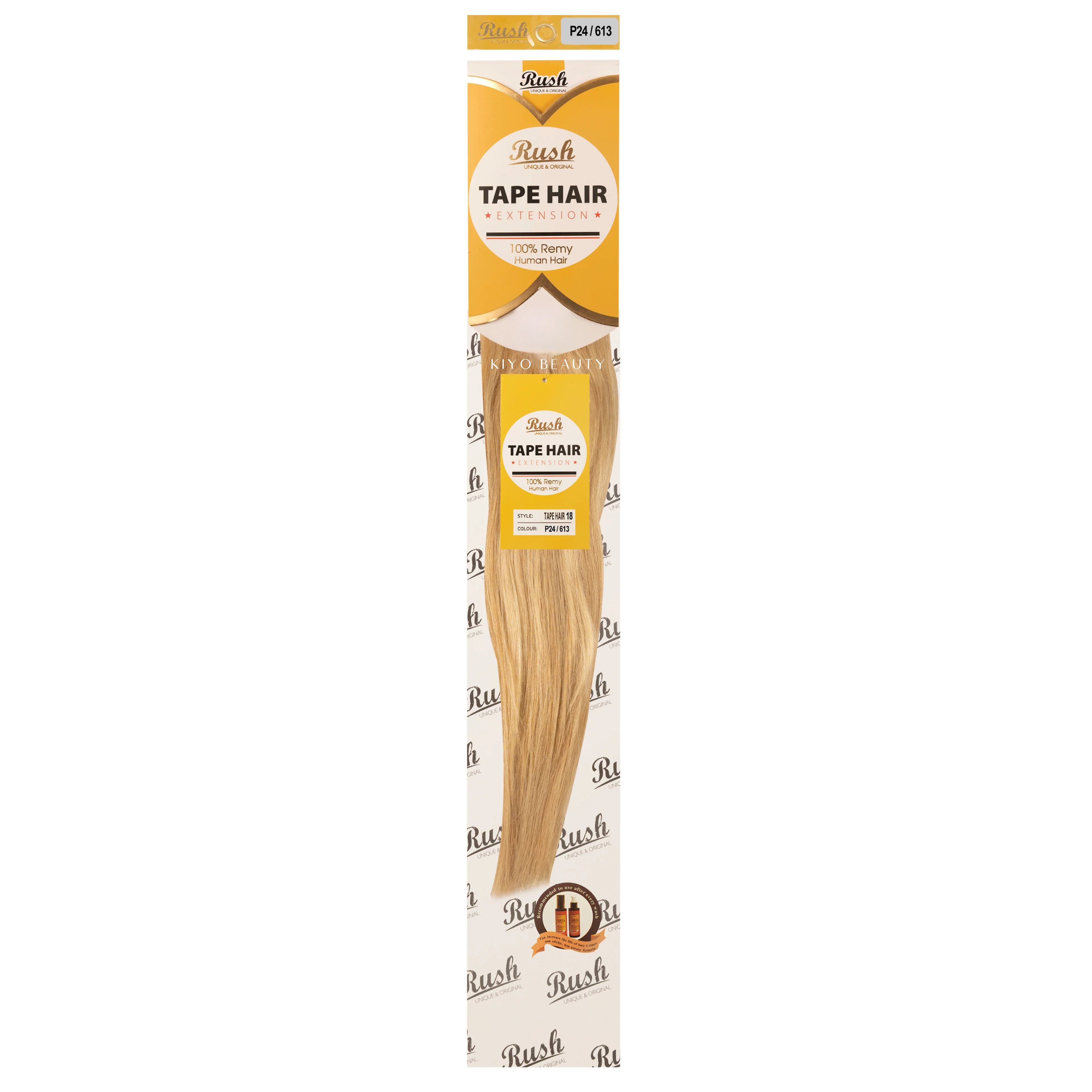 Rush Silky Luxati Human Hair Extension Tape-In 18"