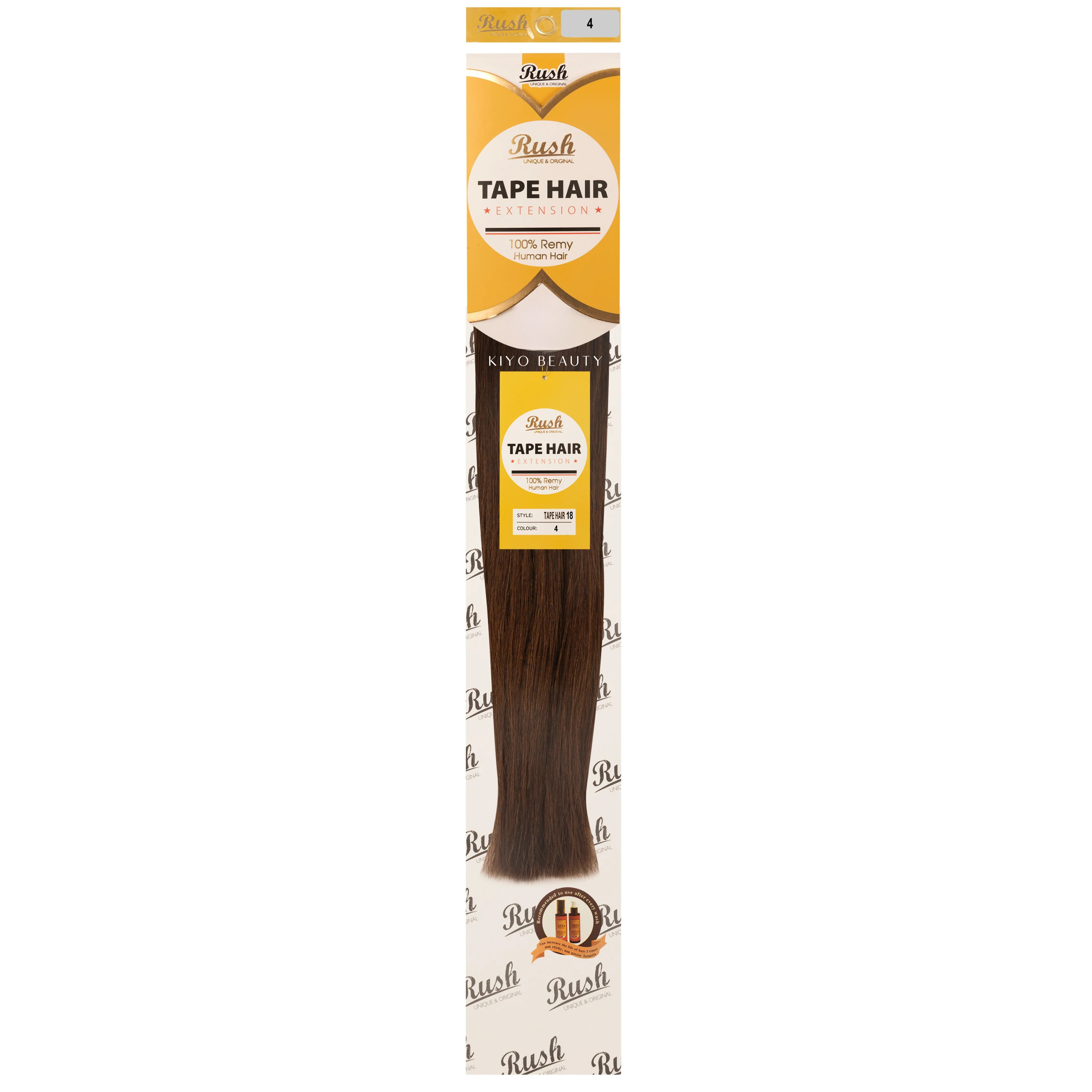 Rush Silky Luxati Human Hair Extension Tape-In 18"