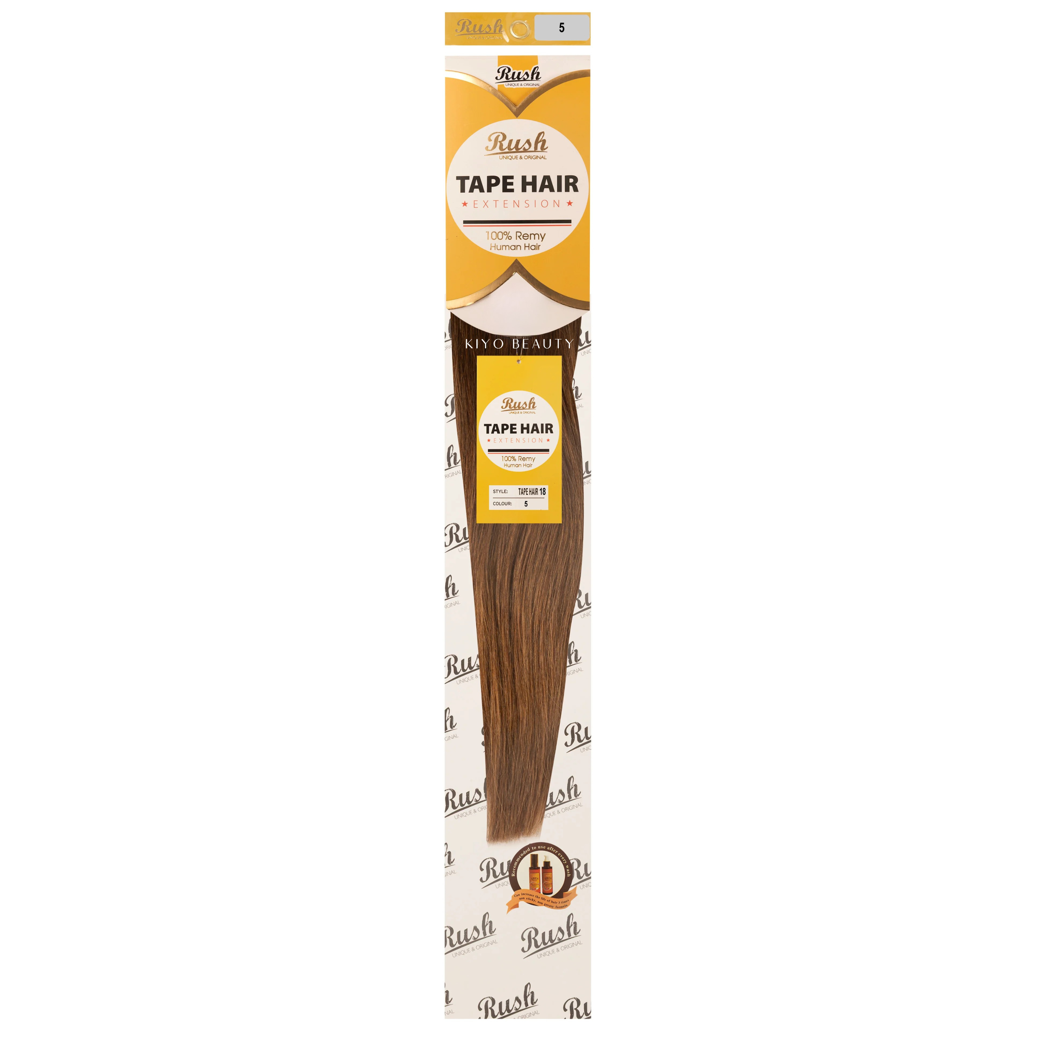 Rush Silky Luxati Human Hair Extension Tape-In 18"