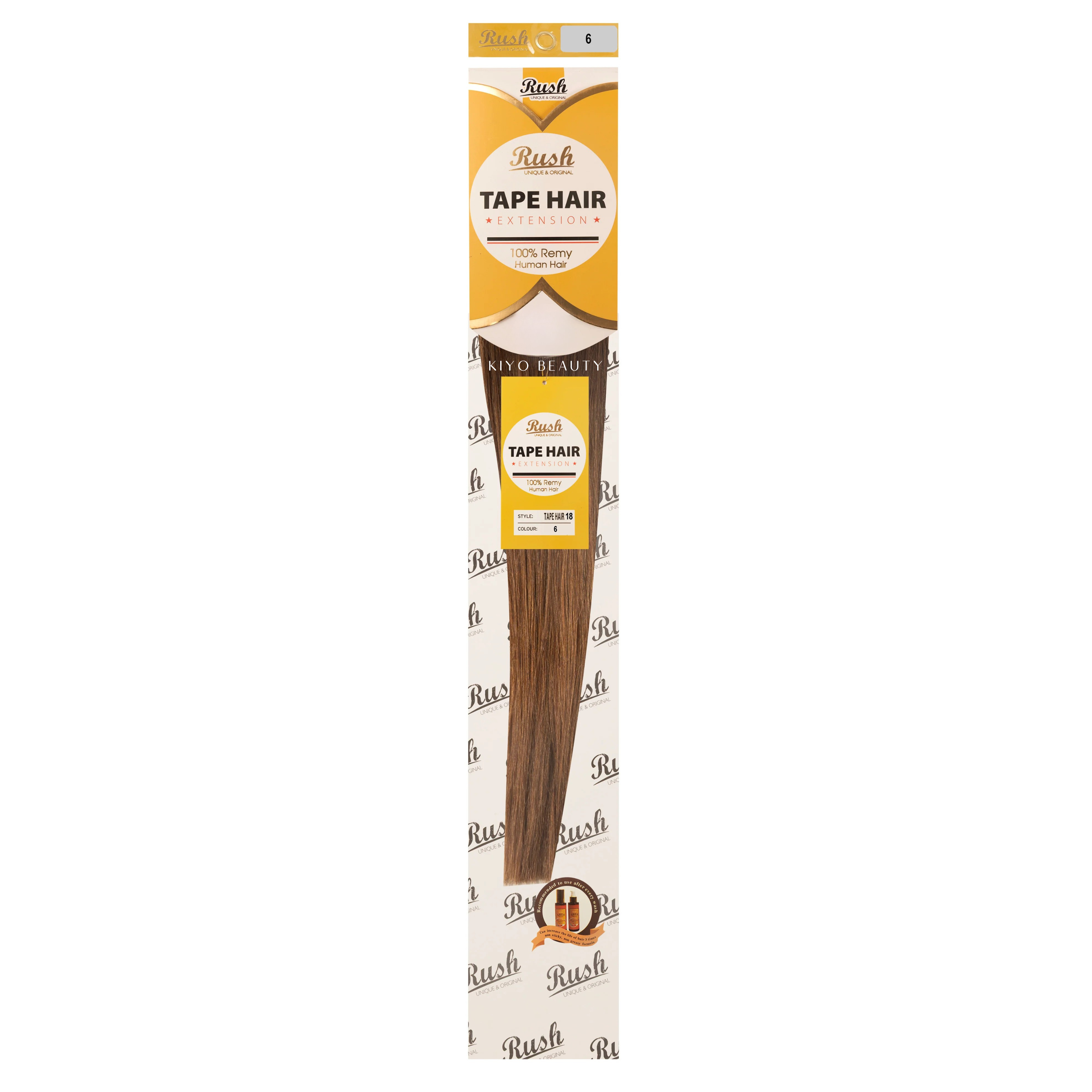 Rush Silky Luxati Human Hair Extension Tape-In 18"