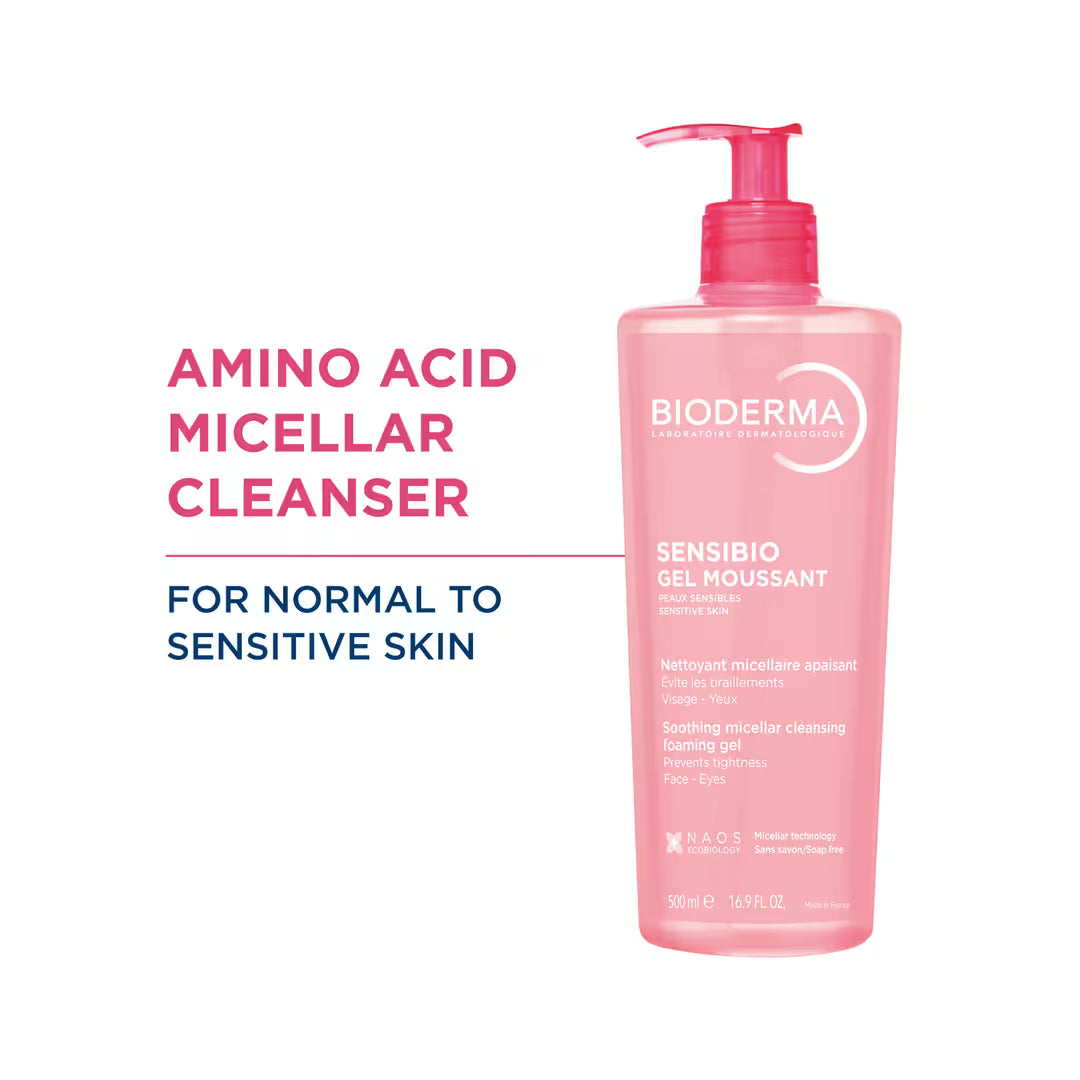 Bioderma Sensibio Soothing Micellar Cleansing Foaming Gel 500ml