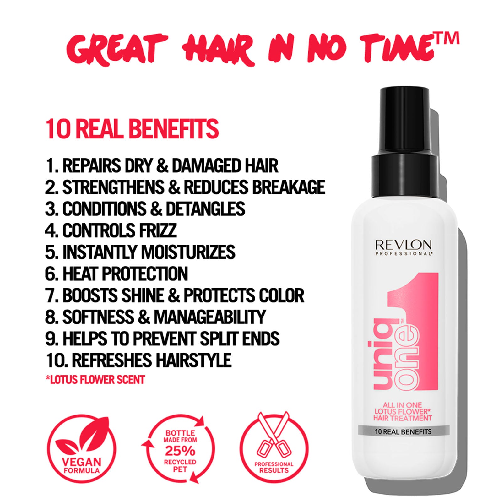 Revlon UniqOne All In One Hair Treatment Lotus Flower Fragrance 150ml