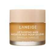 Laneige lip sleeping mask jar on a white background
