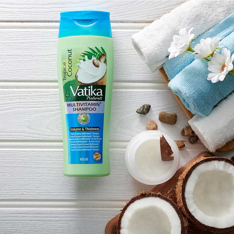 Dabur Vatika Naturals Coconut Multi Vitamin+ Shampoo 400ml