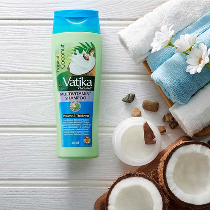 Dabur Vatika Naturals Coconut Multi Vitamin+ Shampoo 400ml