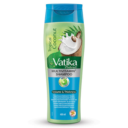 Dabur Vatika Naturals Coconut Multi Vitamin+ Shampoo 400ml