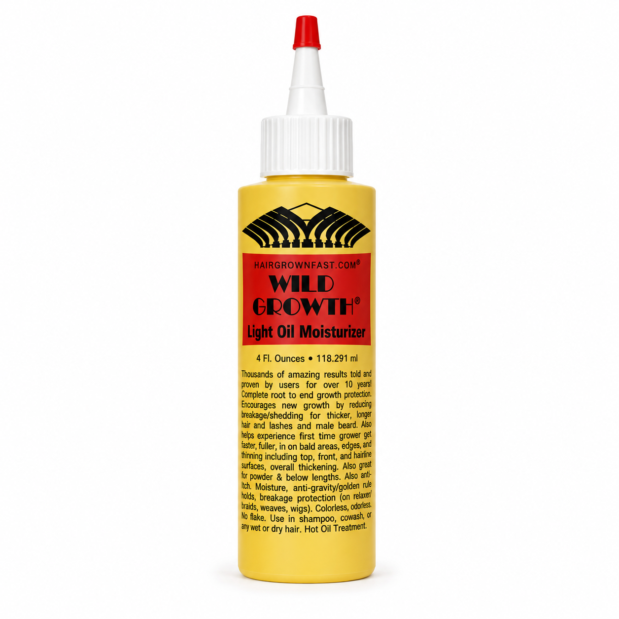 Wild Growth Hair Oil Light Oil Moisturiser 4oz lightweight hair and scalp oil