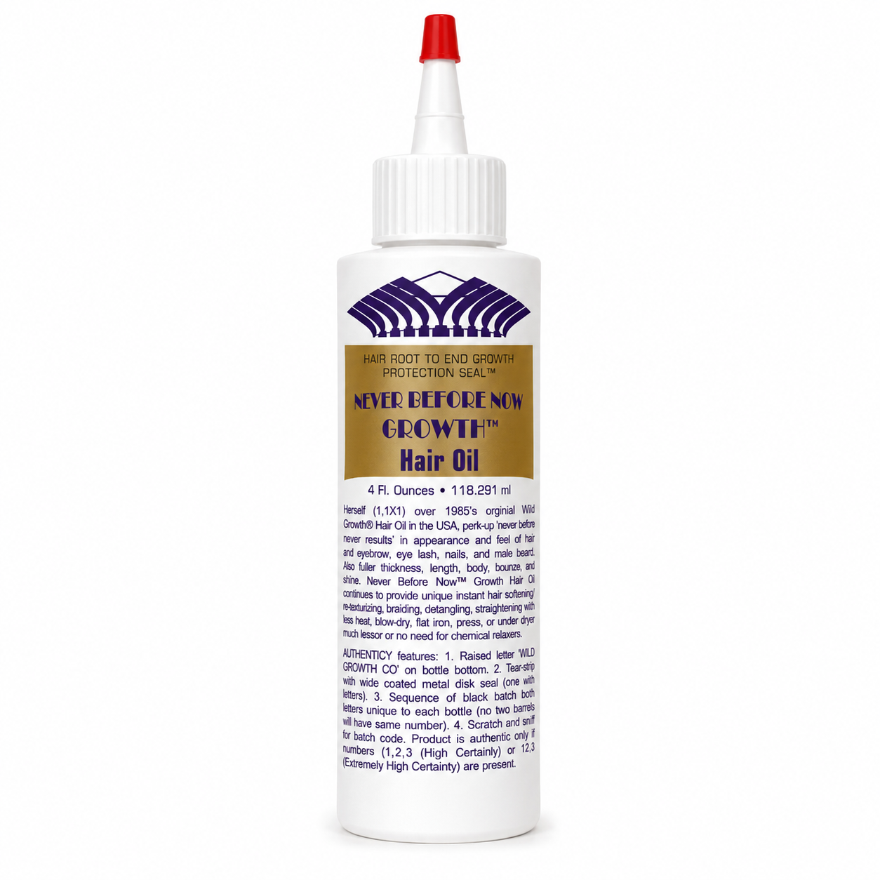 Wild Growth Never Before Now Growth Hair Oil 4oz nourishing hair and scalp oil