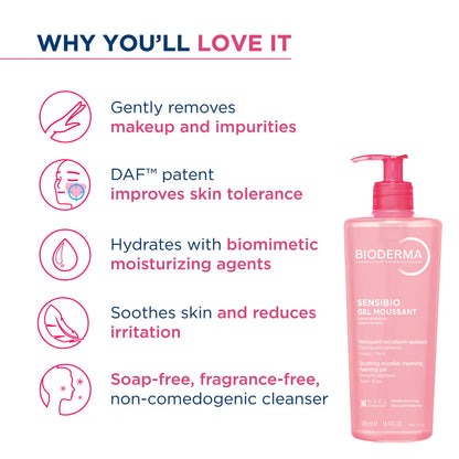 Bioderma Sensibio Soothing Micellar Cleansing Foaming Gel 500ml