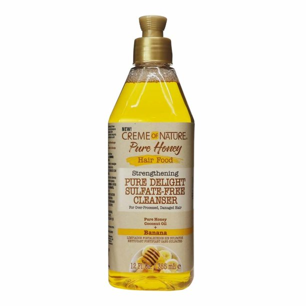 Creme of Nature Hair Food Honey + Banana Sulfate-Free Cleanser 12oz