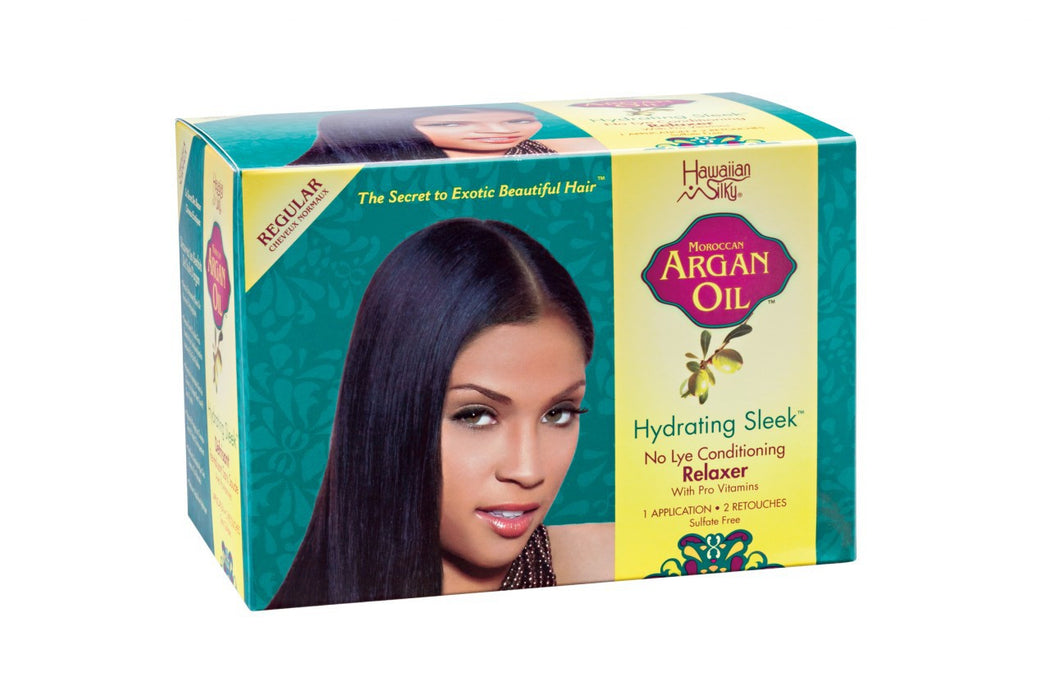 Hawaiian Silky Argan Oil Hydrating Sleek No Lye Relaxer REGULAR