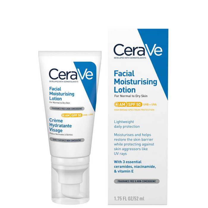 CeraVe AM Facial Moisturising Lotion With SPF 50 1.75oz