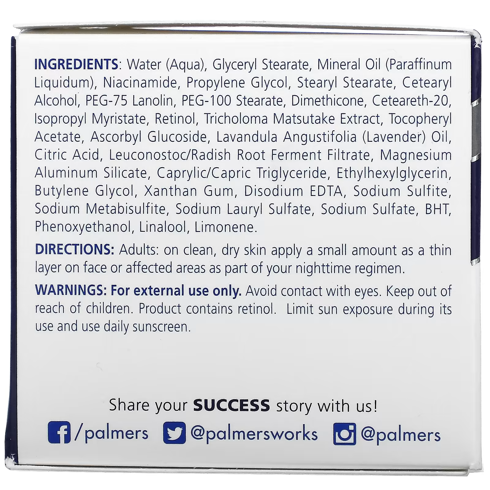 Palmer's Skin Success Anti-Dark Spot Fade Cream- Night 2.7 oz