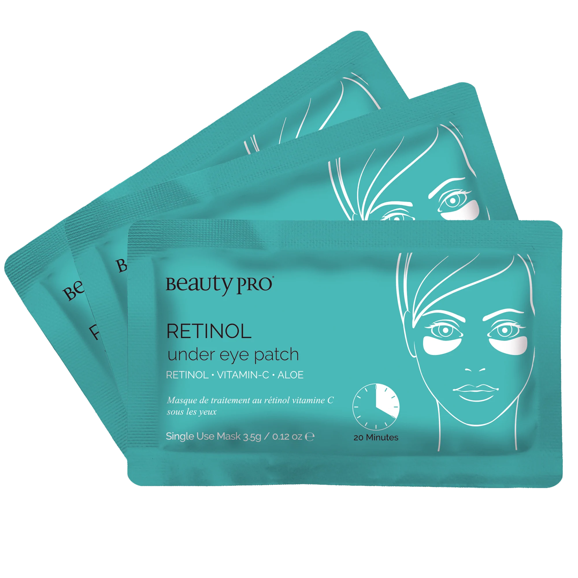 BeautyPro Retinol Under Eye Patch (3 pairs)