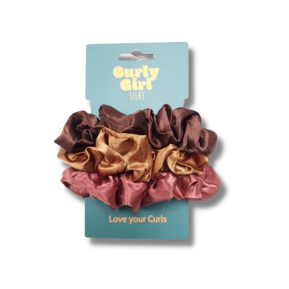 Curly Girl Silks Midi Satin Set Scrunchies - 3pcs (SATIN)