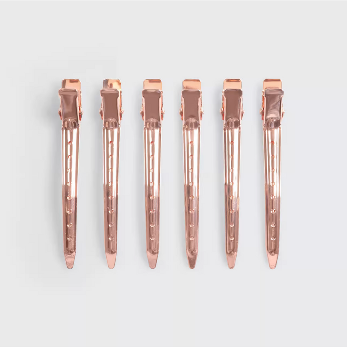 Kitsch Styling Hair Clips 6pc (Rose Gold)