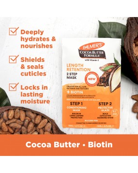 Palmer's Cocoa Butter & Biotin Length Retention 2 Step Mask, 1oz