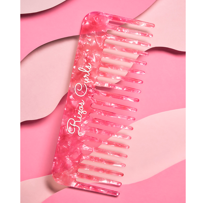 Rizos Curls Pink Wide Tooth Styling Comb