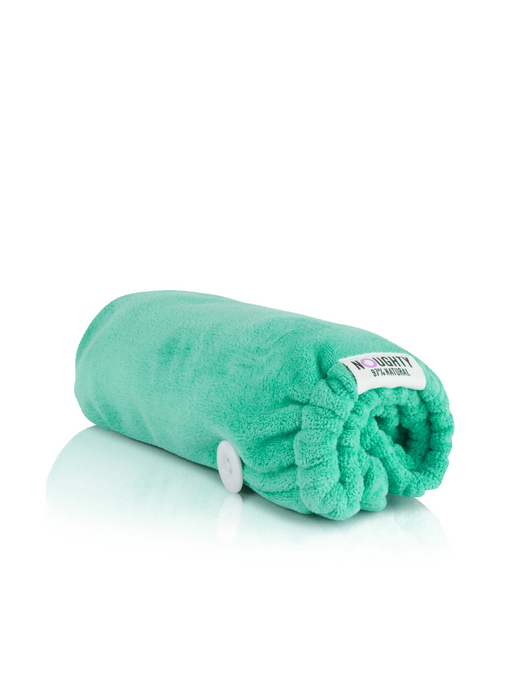 Noughty Microfibre Hair Towel - The Green One