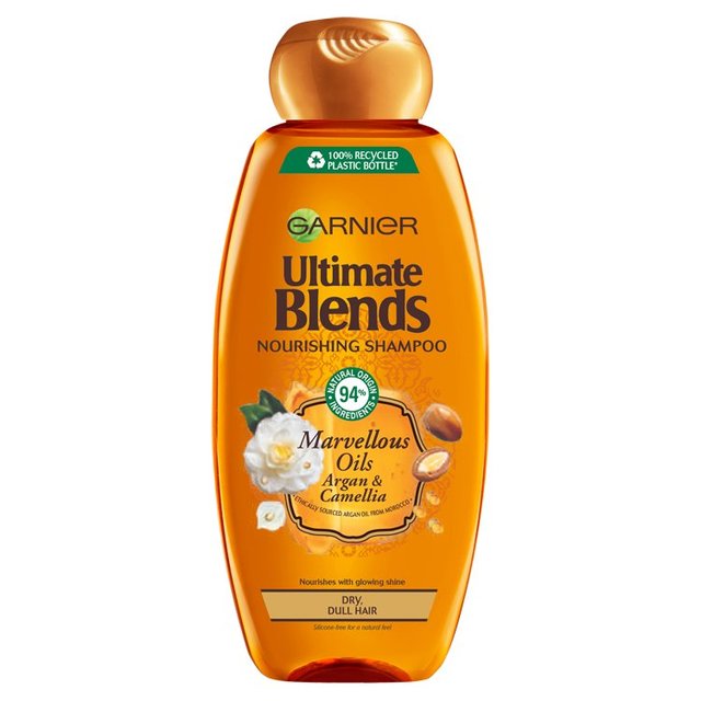 Garnier Ultimate Blends Argan Oil Shiny Hair Nourishing Shampoo 360ml