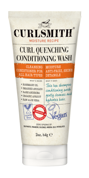 curlsmith curl quenching conditioning wash travel size
