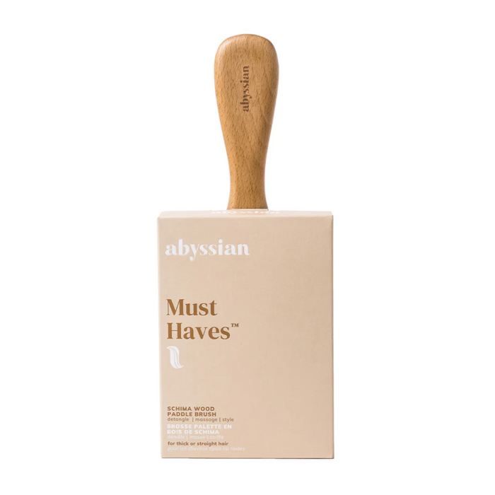 Abyssian Classic Schima Wood Paddle Brush
