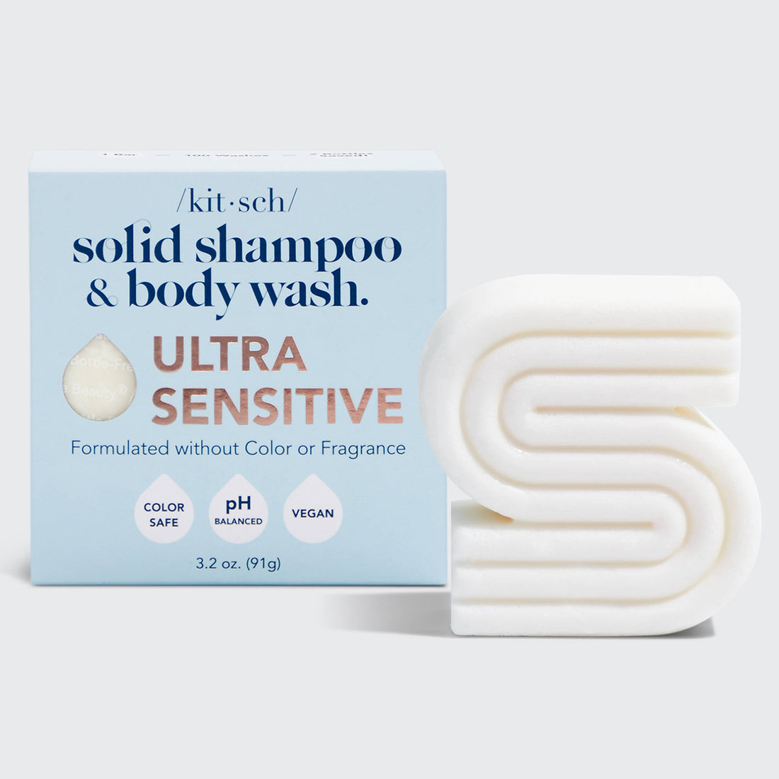 Kitsch Ultra Sensitive Shampoo &amp; Body Wash Bar Fragrance-Free