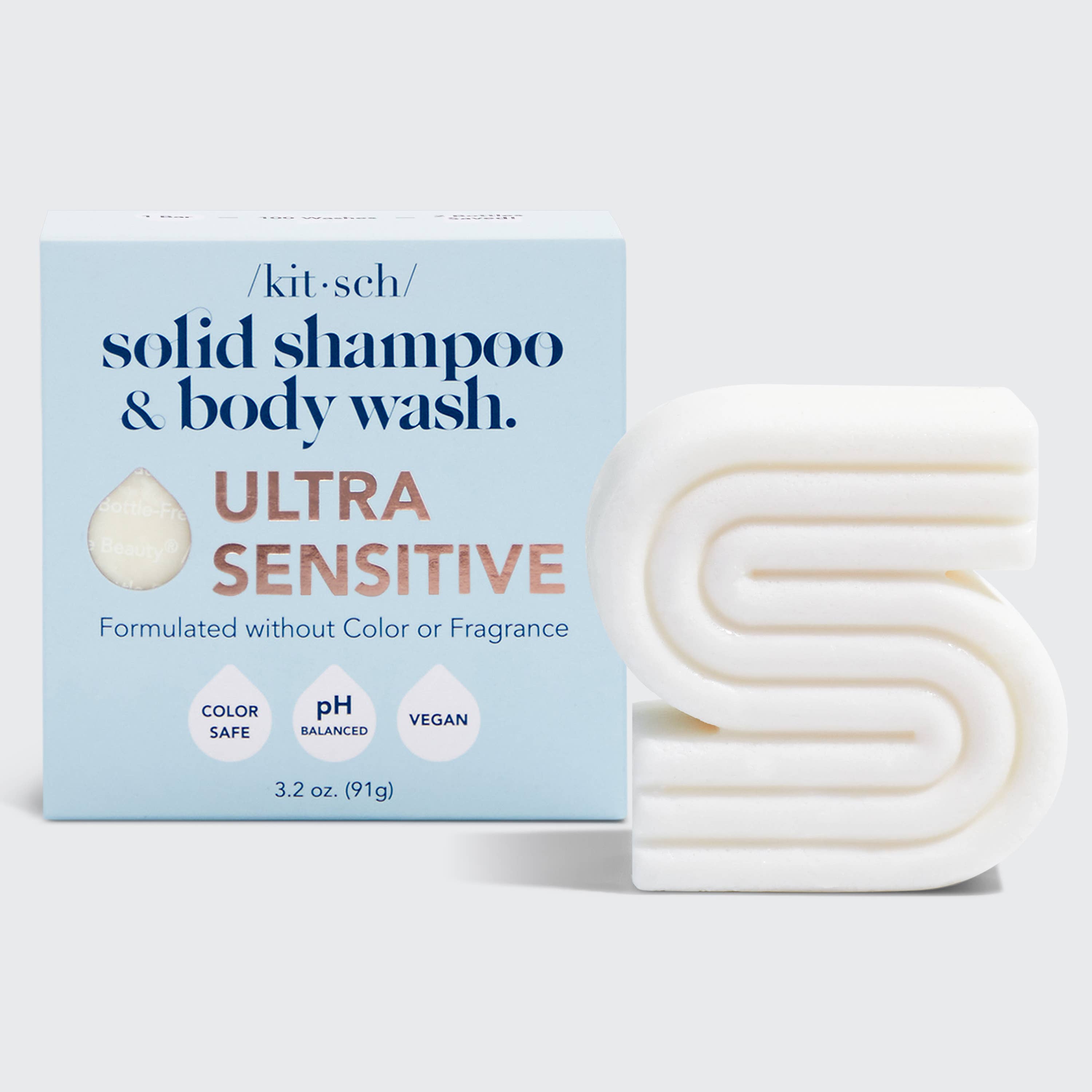 Kitsch Ultra Sensitive Shampoo &amp; Body Wash Bar Fragrance-Free