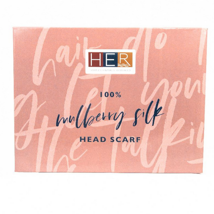 H.E.R 100% Mulberry Silk Head Scarf - Black