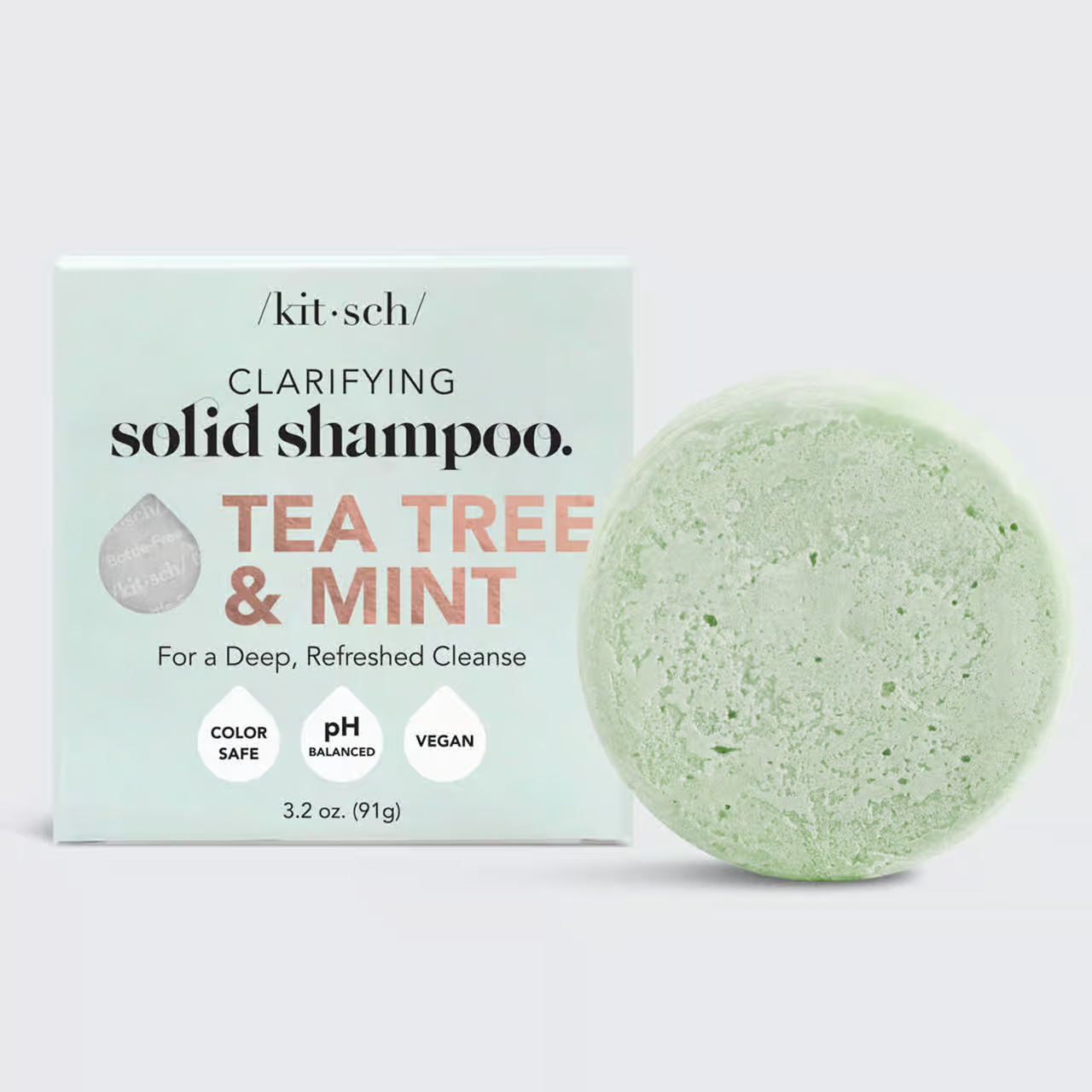 Kitsch Tea Tree + Mint Clarifying Shampoo Bar 3.2oz
