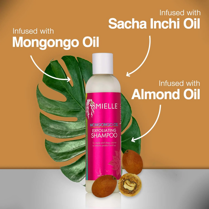 Mielle Organics Mongongo Oil Exfoliating Shampoo 8oz