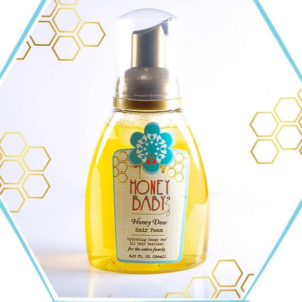 Honey Baby Naturals Honey Dew Hair Foam- Styling Mousse 8.25oz