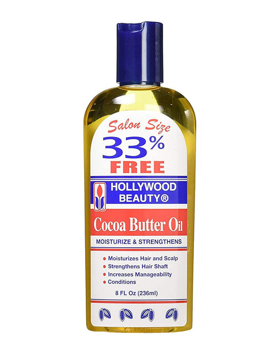 Hollywood Beauty Cocoa Butter Oil Hair & Scalp Moisturizing Treatment 8 oz