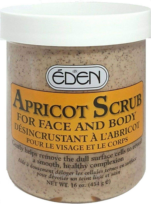 Eden Apricot Scrub for Face and Body 16 oz.