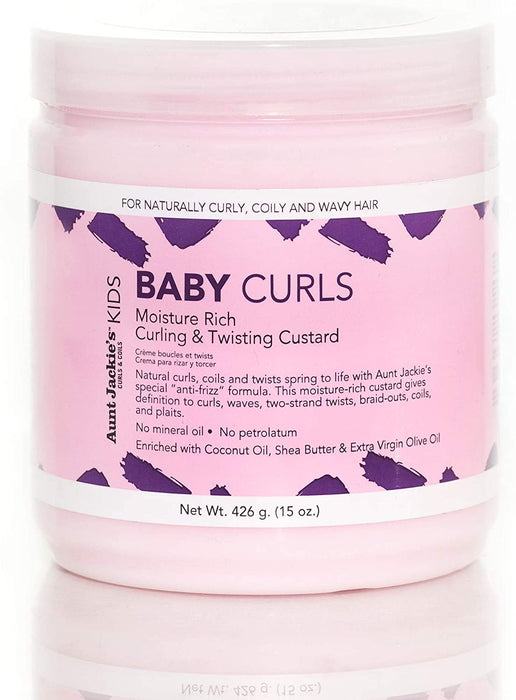 Aunt Jackie's Girls Baby Girl Curls Custard 15oz