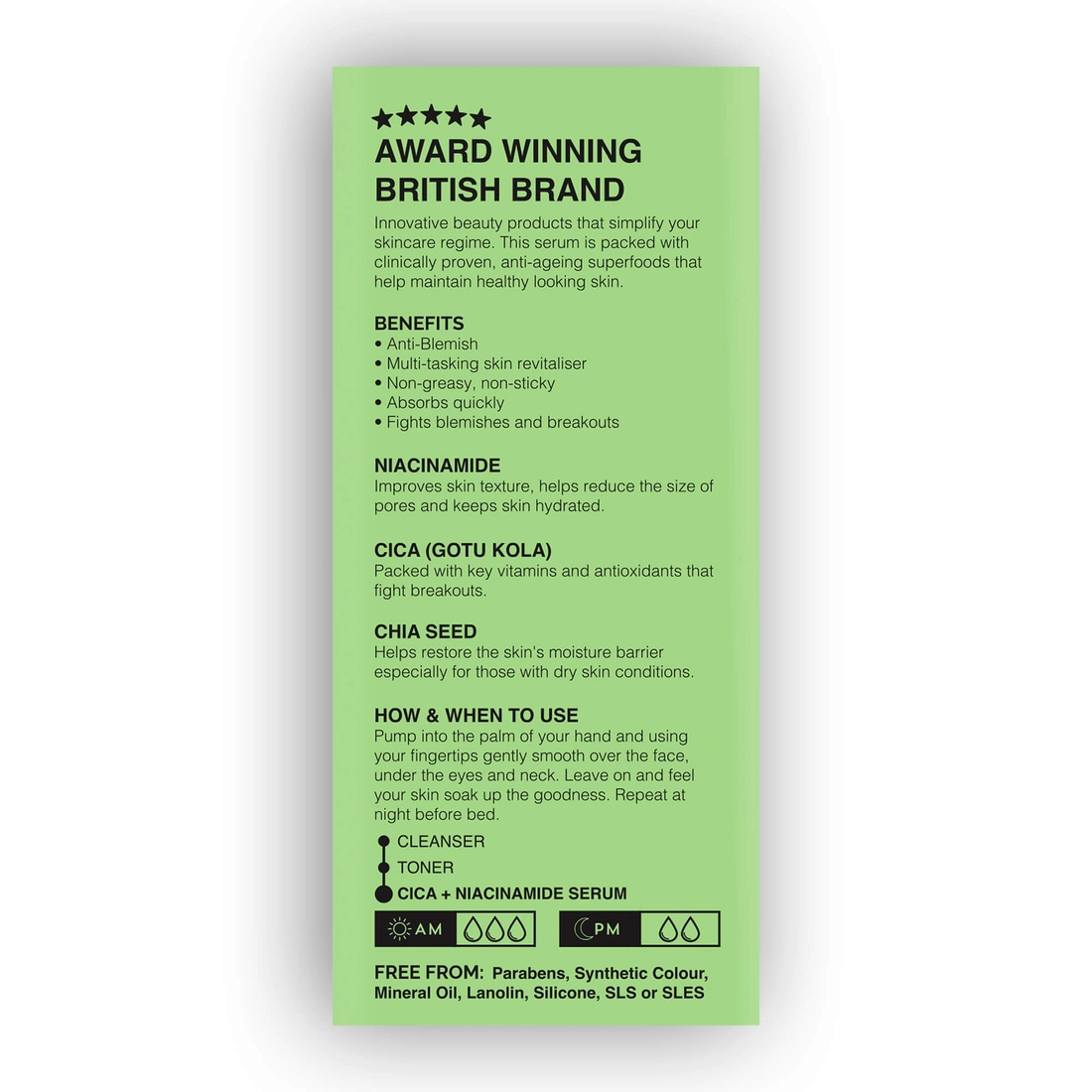 BeautyPro Cica + Niacinamide Blemish Control Serum 30ml