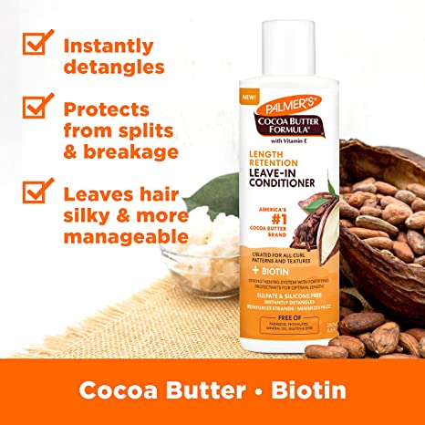 Palmer's Cocoa Butter & Biotin Length Retention Leave-In Conditioner, 8.5 Oz