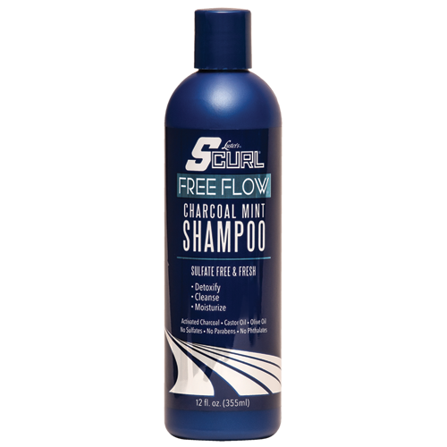 Lusters SCurl® Free Flow™ Charcoal Mint Shampoo 12oz