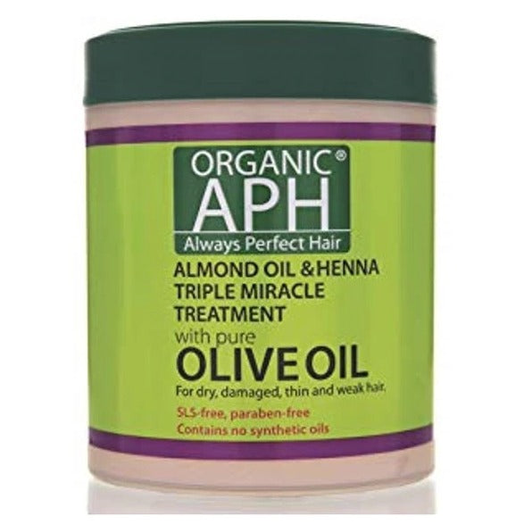 APH Always Perfect Hair Olive Oil, Almond Oil & Henna TRIPLE MIRACLE HAIR TREATMENT 500ml
