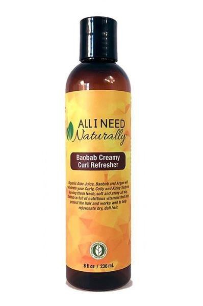 All I Need Naturally Baobab Creamy Curl Refresher 8oz