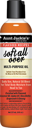 Aunt Jackie's Curls & Coils Flaxseed Recipes Soft All Over Multi-Purpose Oil 8oz