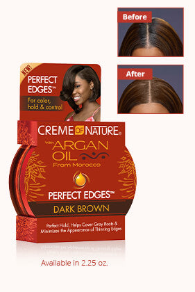 Creme of Nature Argan Oil Perfect Edges™ Dark Brown 2.25oz