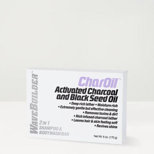 WaveBuilder CharOil 2 in 1 Shampoo & Bodywash Bar 6oz