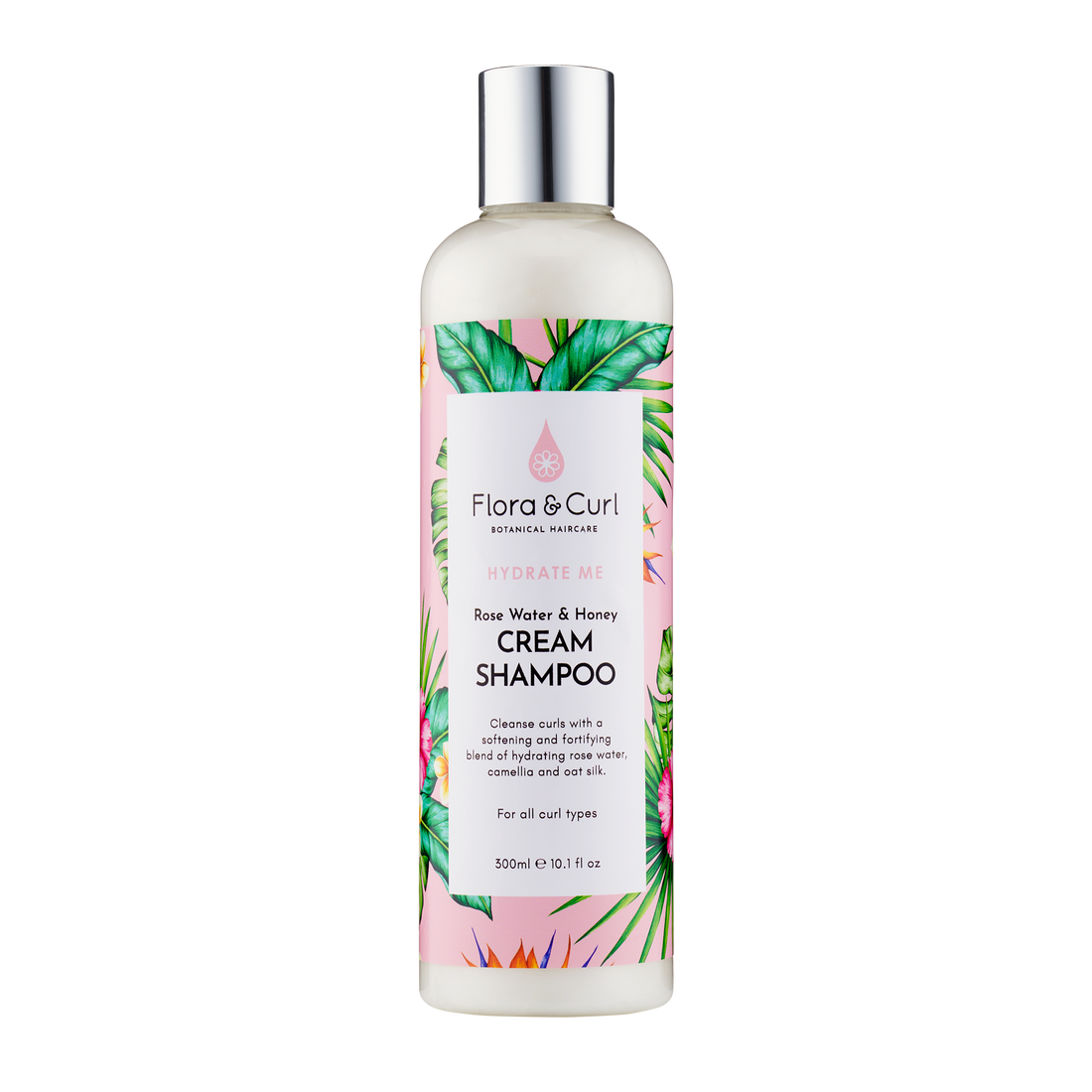 Flora &amp; Curl Rose Water Cream Shampoo 300ml