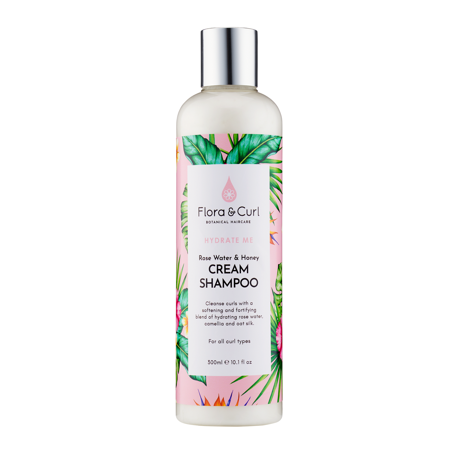 Flora &amp; Curl Rose Water Cream Shampoo 300ml