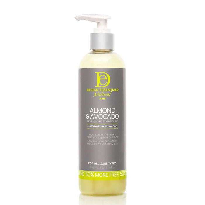 Design Essentials Natural Almond & Avocado Moisturizing & Detangling Sulfate-Free Shampoo