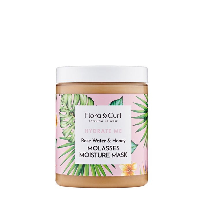 Flora & Curl Rose Water & Honey Molasses Moisture Mask 300ml