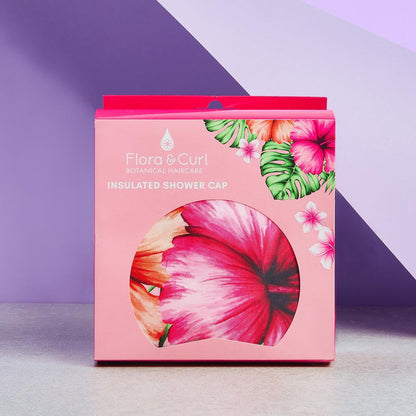 Flora &amp; Curl Insulated Shower Cap