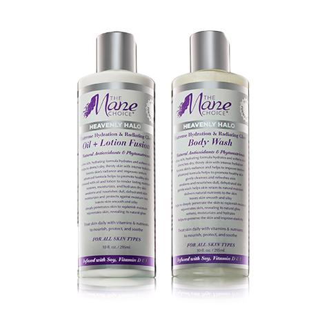 The Mane Choice Heavenly Halo Body Wash & Oil + Lotion Fusion SET